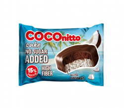 Печенье протеиновое глазированное COCOnitto BROWNIE с кокосом без сахара (50г)